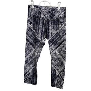 Lululemon Athletica Black/White Graphic Print Leggings Sz 6
